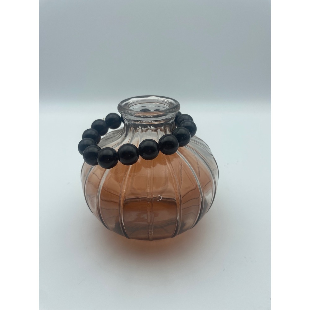 Black Beaded‎ Bracelet Fashion Jewelry Stretch Costume Accessory simple layers